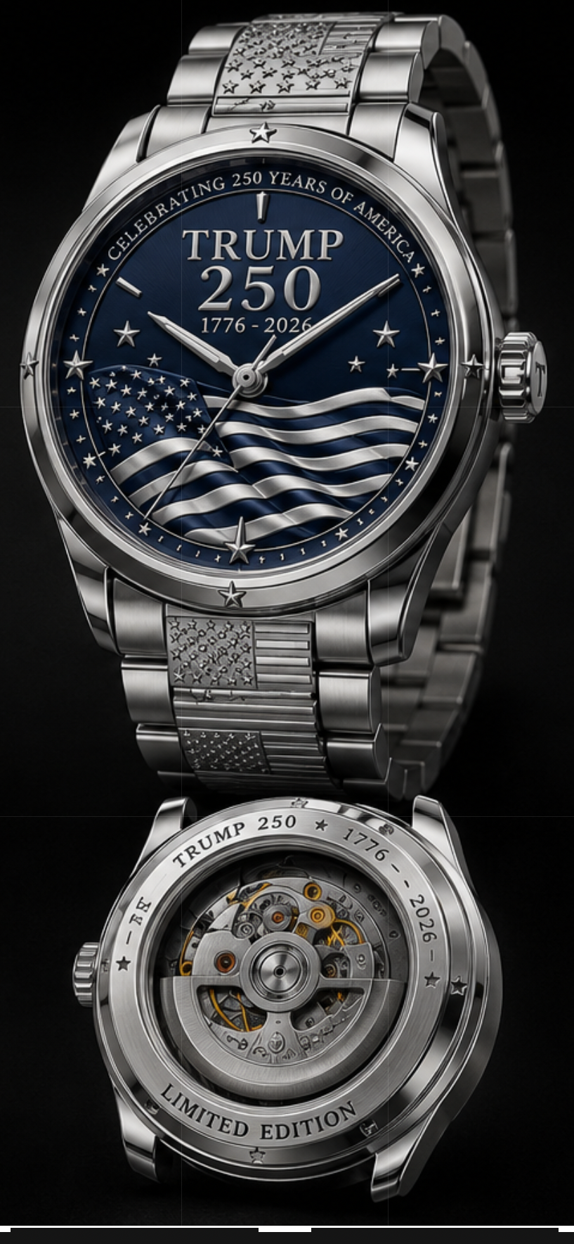 Trump 250 Silver Flag Edition